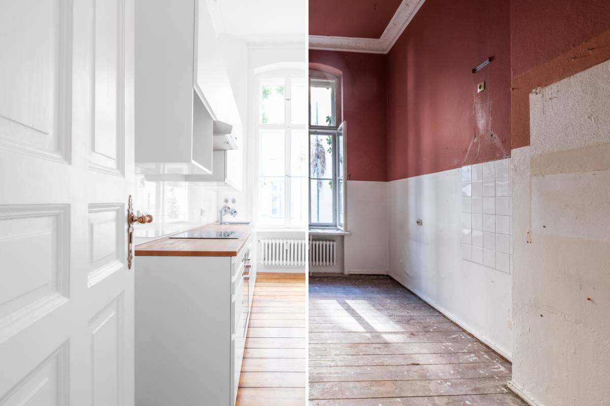 De l’appartement vieillissant à l’intérieur haut de gamme